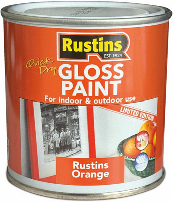 Rustins Small Job Paint Gloss - Orange 250ml