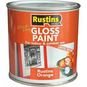 Rustins Small Job Paint Gloss - Orange 250ml