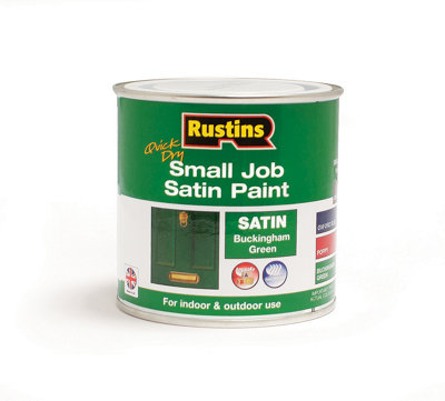 Rustins Small Job Paint Satin - Buckingham Green 250ml