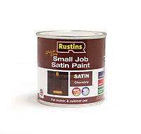 Rustins Small Job Paint Satin - Chocolate 250ml