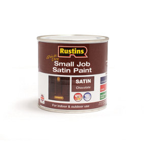 Rustins Small Job Paint Satin - Chocolate 250ml