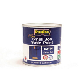 Rustins Small Job Paint Satin - Oxford Blue 250ml
