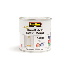Rustins Small Job Paint Satin - White 250ml