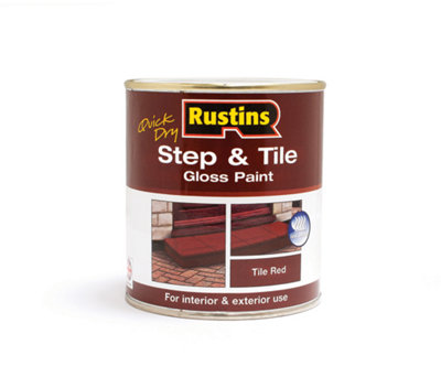 Rustins Step & Tile Paint Red 500ml