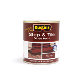 Rustins Step & Tile Paint Red 500ml