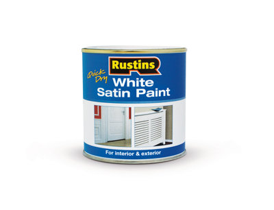 Rustins White Satin Paint 250ml