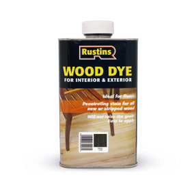 Rustins Wood Dye - Ebony - 1ltr