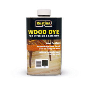 Rustins Wood Dye - Ebony - 250ml