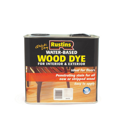 Rustins Wood Dye - White - 250ml