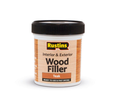 Rustins Wood Filler Teak 250ml - Ready to Use and Fast Drying