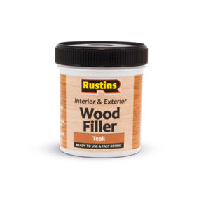 Rustins Wood Filler Teak 250ml - Ready to Use and Fast Drying