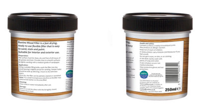 Rustins Wood Filler Teak 250ml - Ready to Use and Fast Drying