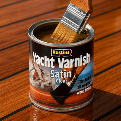 Rustins Yacht Varnish Satin Clear 250ml