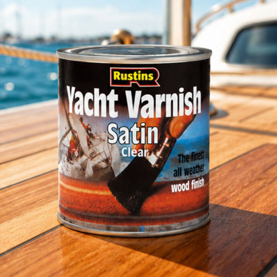 Rustins Yacht Varnish Satin Clear 250ml