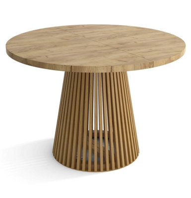 Ruston Extending Dining Table Scandinavian Style - Gold Craft Oak