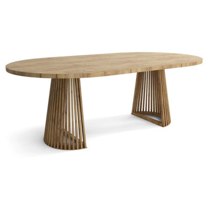 Ruston Extending Dining Table Scandinavian Style - Gold Craft Oak