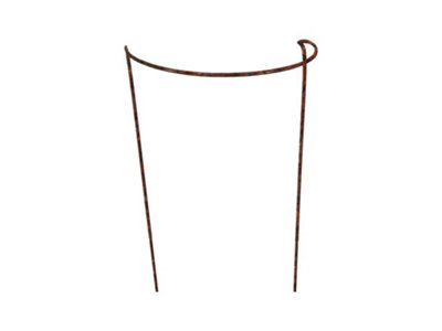 Rusty Bow Plant Supports - Extra Large - Raw Steel Designed to Rust - Pack of 4