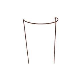 Rusty Bow Plant Supports - Extra Large - Raw Steel Designed to Rust - Pack of 4