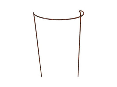 Rusty Bow Plant Supports - Large - Raw Steel Designed to Rust - Pack of 4