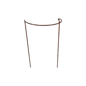 Rusty Bow Plant Supports - Large - Raw Steel Designed to Rust - Pack of 4