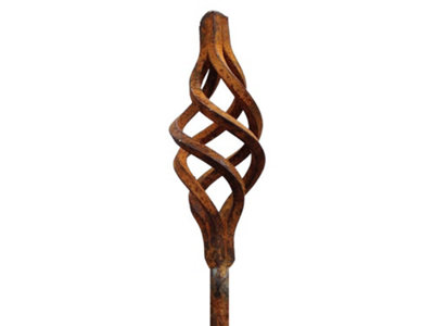 Rusty Metal Spiral Garden Stake - Small (40") - Pack of 3