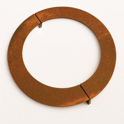 Rusty Metal tree protection ring 70cm diameter for raised beds & borders