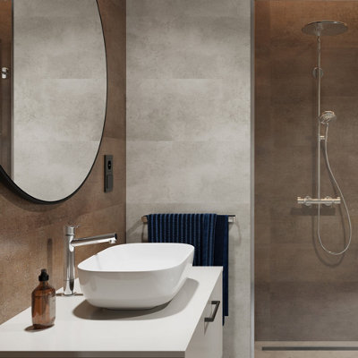 Rusty  VILO SPC Wall Panel Pack of 4 1200mm x 600mm per tile 2.88m2 total coverage