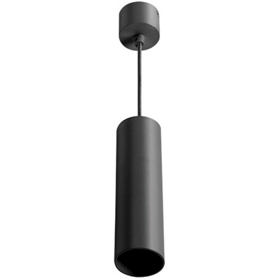 RUTH - CGC Black Suspended Cylinder Ceiling Light Kitchen Pendant Adjustable