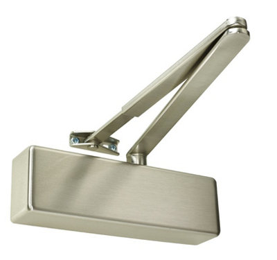 Rutland Door Closer, Contract EN 3/4 adjustable by template, c/w Softline Cover and Flatbar Armset Price Comparisons | Compare The Build