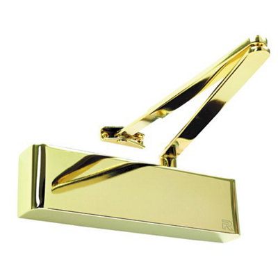 Rutland Door Closer, EN 2-4 adjustable by spring, Back Check valve, comes with Architectural Semi-radius Cover and Flatbar Armset Price Comparisons | Compare The Build