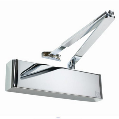 Rutland Door Closer, EN 2-4 adjustable by spring, Back Check valve, comes with Architectural Semi-radius Cover and Flatbar Armset Price Comparisons | Compare The Build