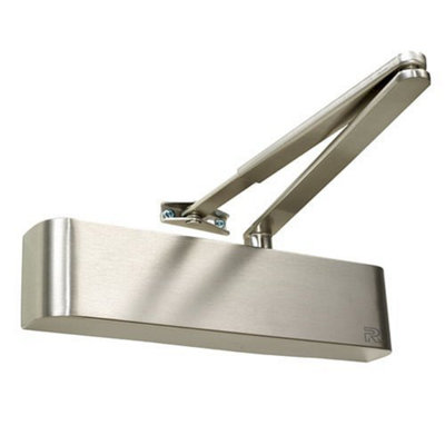 Rutland Door Closer, EN 2-4 adjustable by spring, Back Check valve, comes with Architectural Semi-radius Cover and Flatbar Armset Price Comparisons | Compare The Build