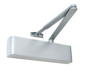 Rutland Door Closer, EN 2-5 adjustable by spring, Delayed Action and Back Check valve, c/w Semi-radius Cover and Flatbar Armset Price Comparisons | Compare The Build