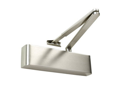 Rutland Door Closer, EN 2-6 adjustable by spring, Delayed Action and Back Check valve, c/w Semi-radius Cover and Flatbar Armset Price Comparisons | Compare The Build