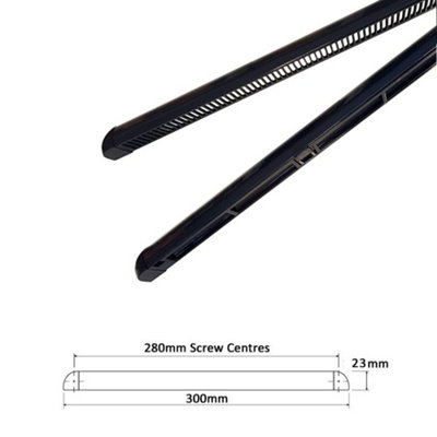 RW Simon Ltd Window Trickle Vent Black - 300mm