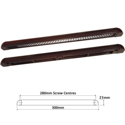 RW Simon Ltd Window Trickle Vent Brown- 300mm