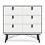 Ry Double chest of drawers 6 drawers in Matt White