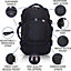 Ryanair 40x20x25 Maximum Size Hand Cabin Luggage Approved Travel Carry On Holdall Lightweight Shoulder Bag Backpack Rucksack Bag