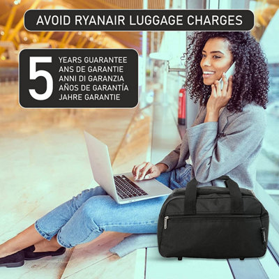 Ryanair 40x25x20 cm Hand Luggage Travel Cabin Flight Bag Under Seat Holdall  Bag