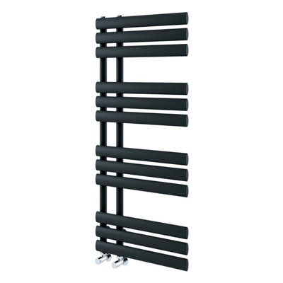 Ryder Black Heated Towel Rail - 1130x500mm