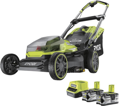 RYOBI 18 V ONE+ Brushless Lawnmower 40CM (2 x 4ah & RC18120)