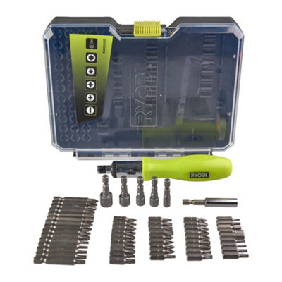 Ryobi 59 Piece Screwdriving Set with Screwdriver - RAK59SD