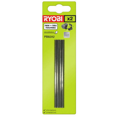 Ryobi 82mm Planer Blade Set PB82A2 2pc