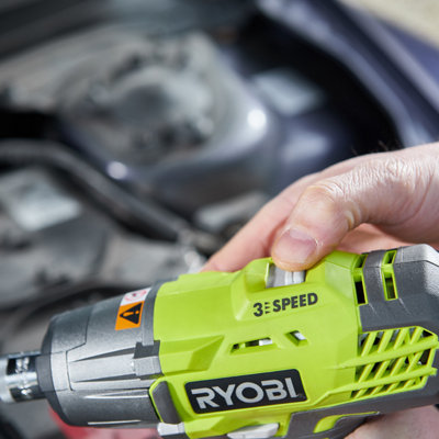 Ryobi ONE+ 3-Speed Impact Wrench 18V R18IW3-0 Tool Only - No Battery & Charger Supplied