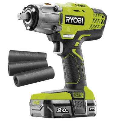 Ryobi ONE 3 Speed Impact Wrench 18V R18IW3 120 2.0Ah Kit