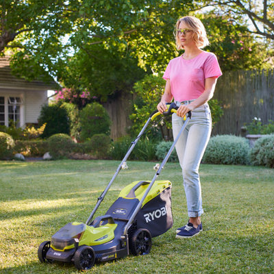 Ryobi one+ 18v discount 33cm lawn mower