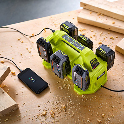 Ryobi one+ 6 port battery supercharger sale