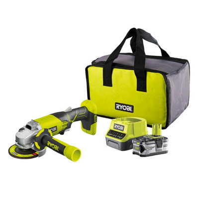 Ryobi ONE+ 18V One+ 115mm Brushed Cordless Angle grinder R18AG-0