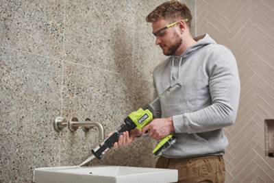 Ryobi one+ 18v cordless caulking gun hot sale