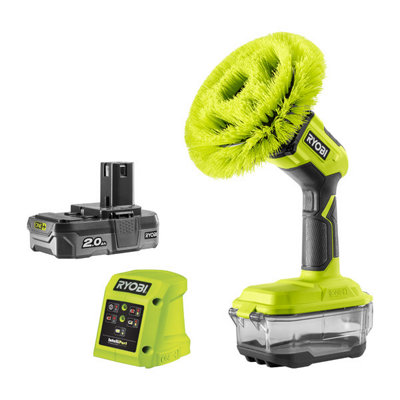 Ryobi ONE+ Compact Power Scrubber 18V 2.0Ah Kit